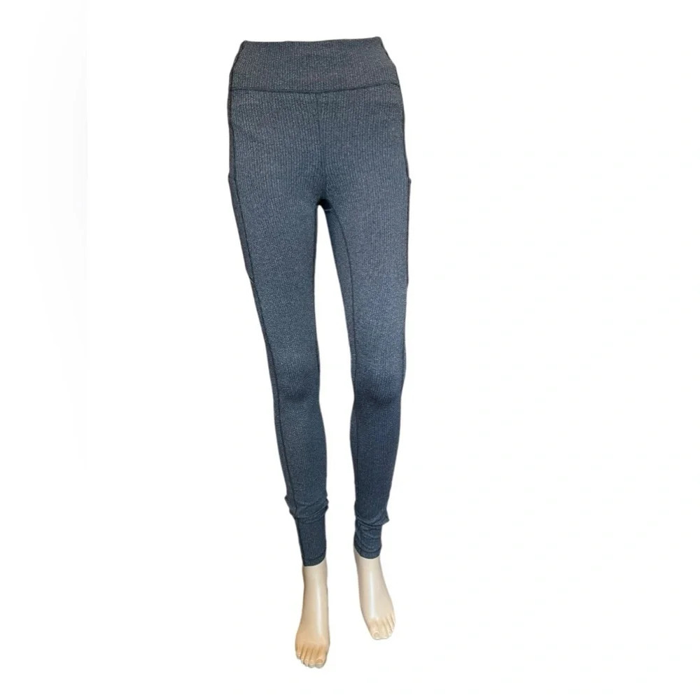 Lululemon Womens Speed Up Tight Black/gray Full On Luxtreme Knit 28" Size 4